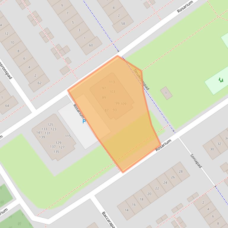 Kaart van postcodegebied 1338MT.