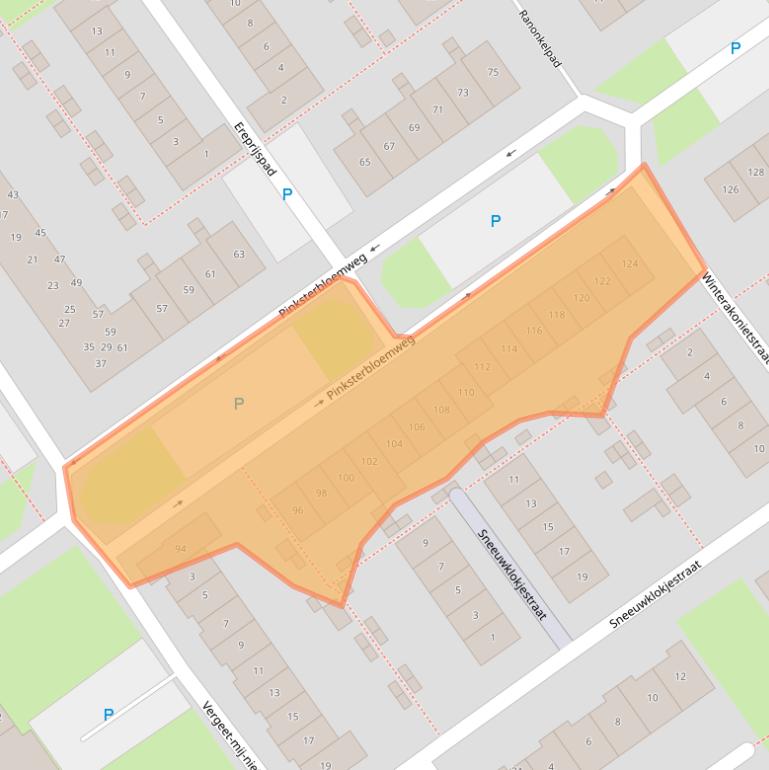 Kaart van postcodegebied 1338RE.