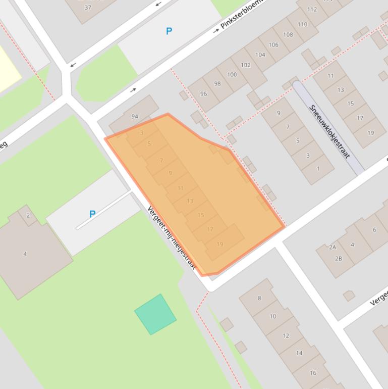 Kaart van postcodegebied 1338SB.