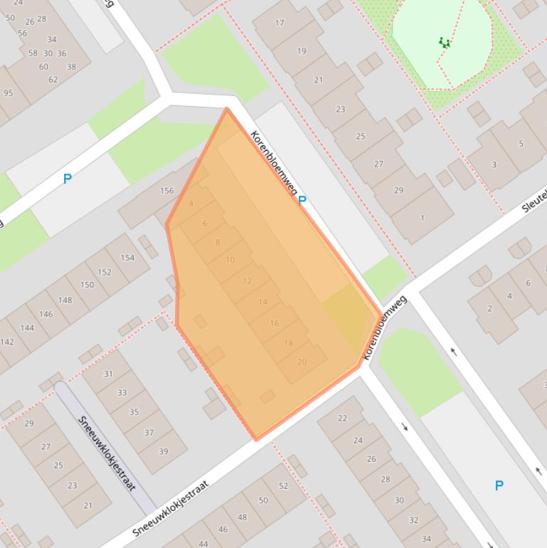 Kaart van postcodegebied 1338SV.