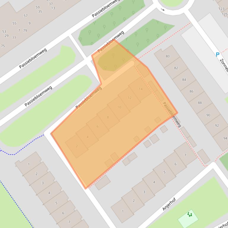 Kaart van postcodegebied 1338TR.