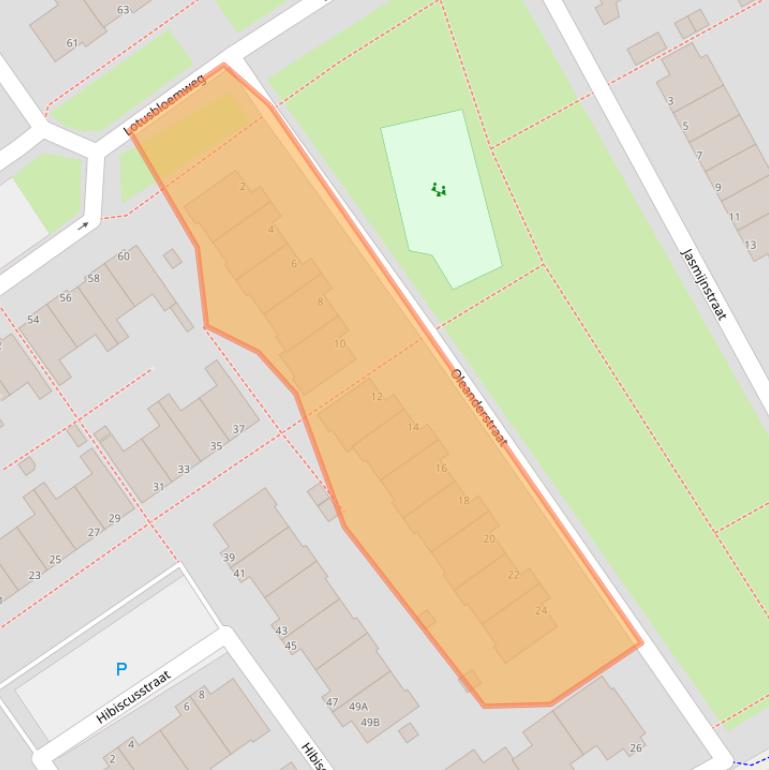 Kaart van postcodegebied 1338WL.