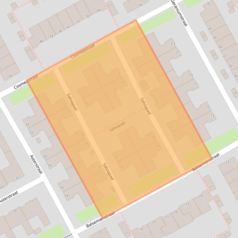 Kaart van postcodegebied 1338XC.