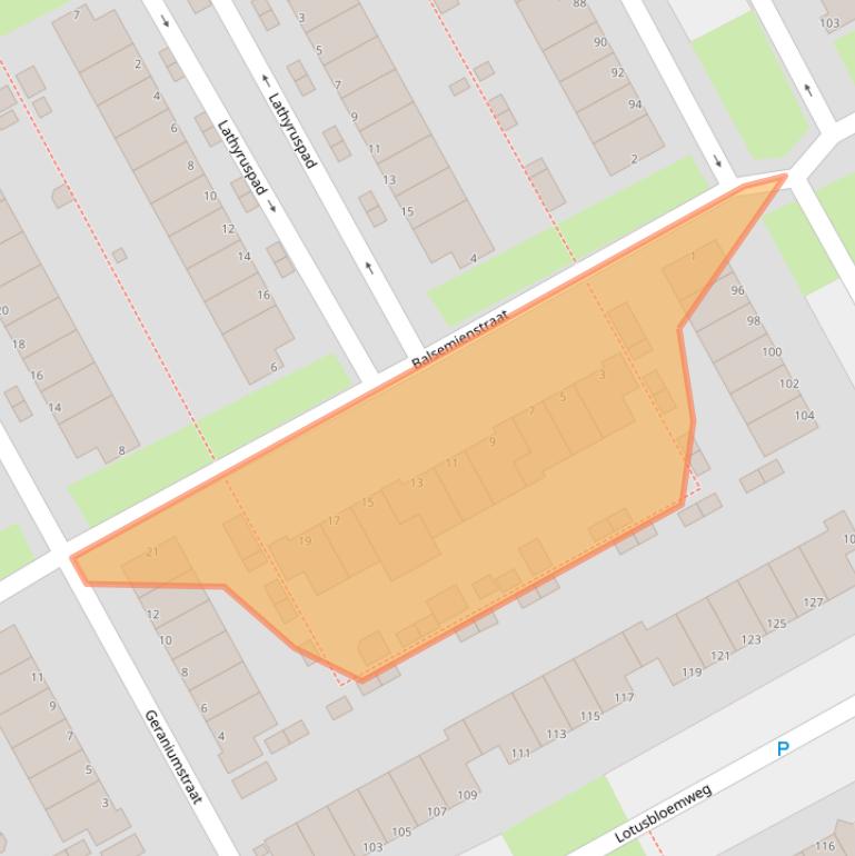 Kaart van postcodegebied 1338XM.