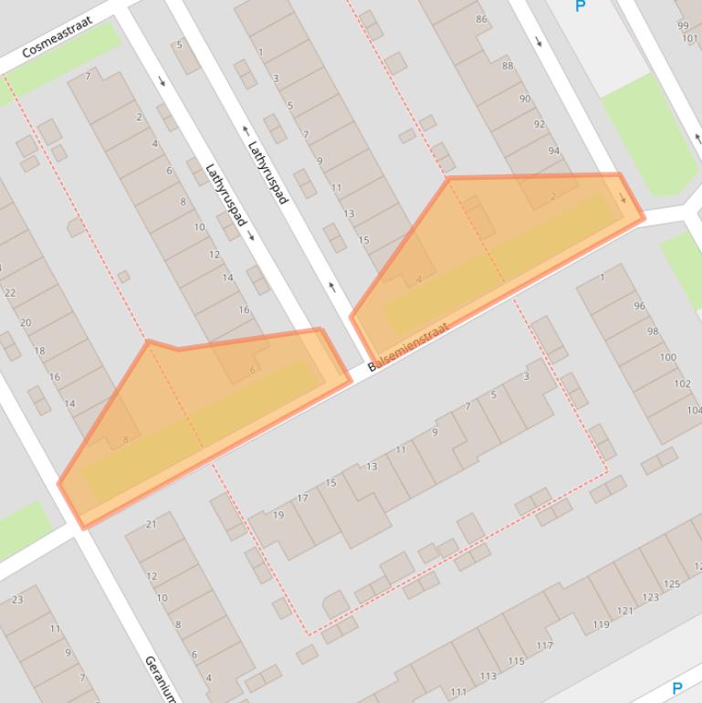 Kaart van postcodegebied 1338XP.