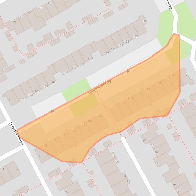 Kaart van postcodegebied 1338ZE.