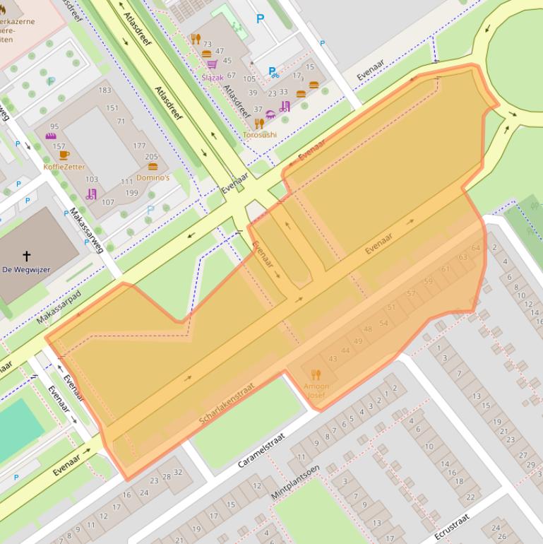 Kaart van postcodegebied 1339AD.