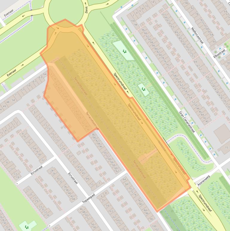 Kaart van postcodegebied 1339AX.