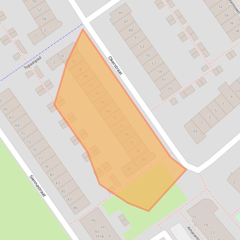 Kaart van postcodegebied 1339BJ.