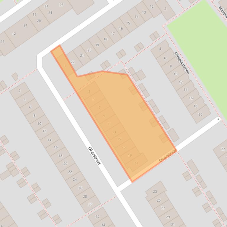 Kaart van postcodegebied 1339BT.