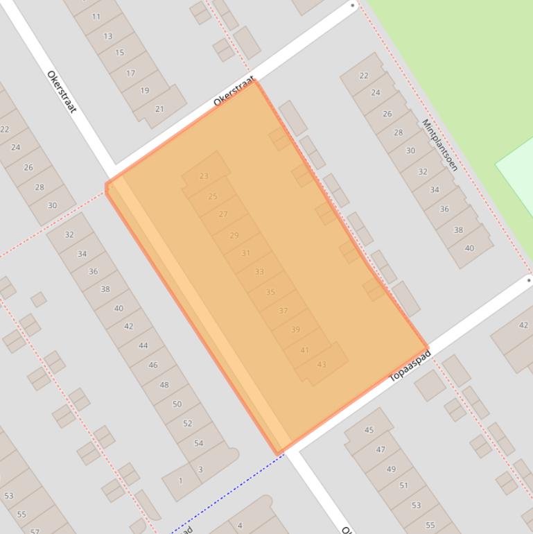 Kaart van postcodegebied 1339BV.