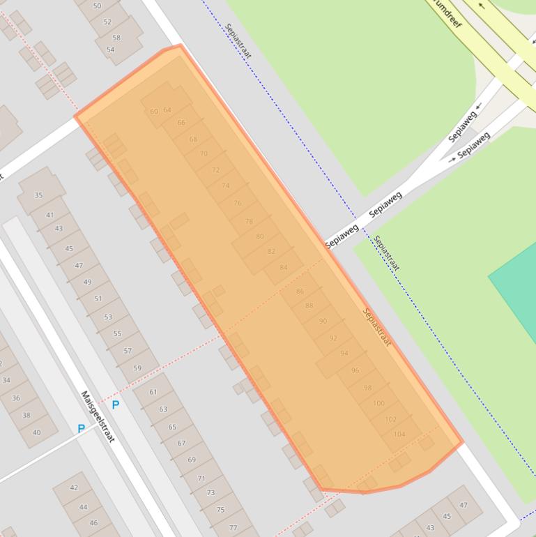 Kaart van postcodegebied 1339ES.