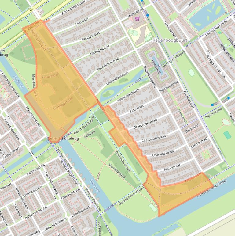 Kaart van postcodegebied 1339GA.