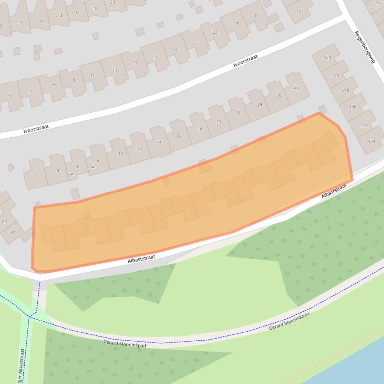 Kaart van postcodegebied 1339GT.