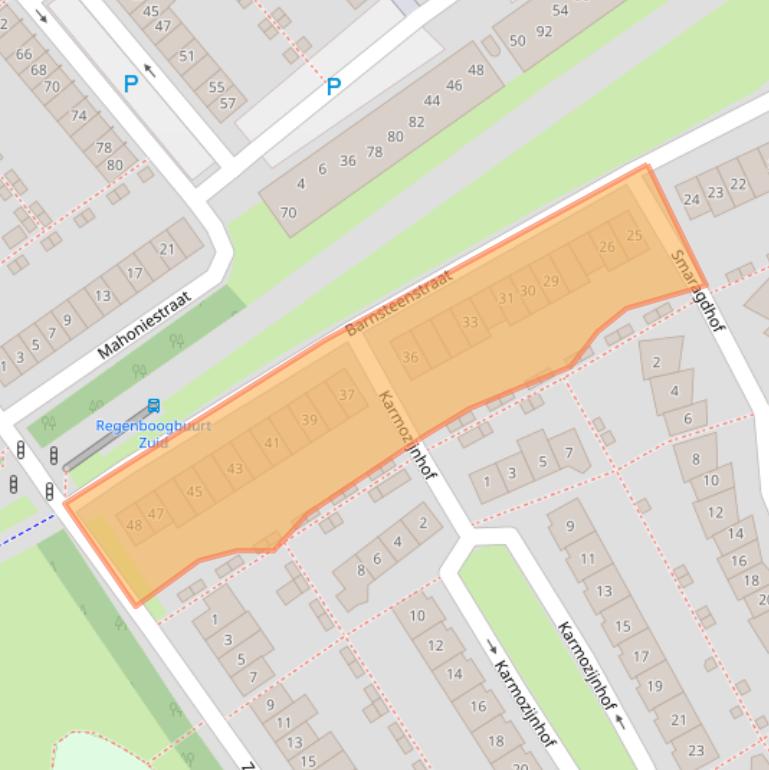 Kaart van postcodegebied 1339HK.