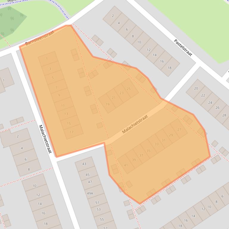 Kaart van postcodegebied 1339HW.