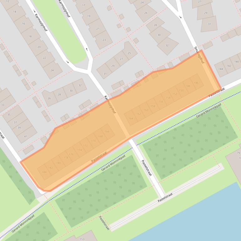 Kaart van postcodegebied 1339JD.