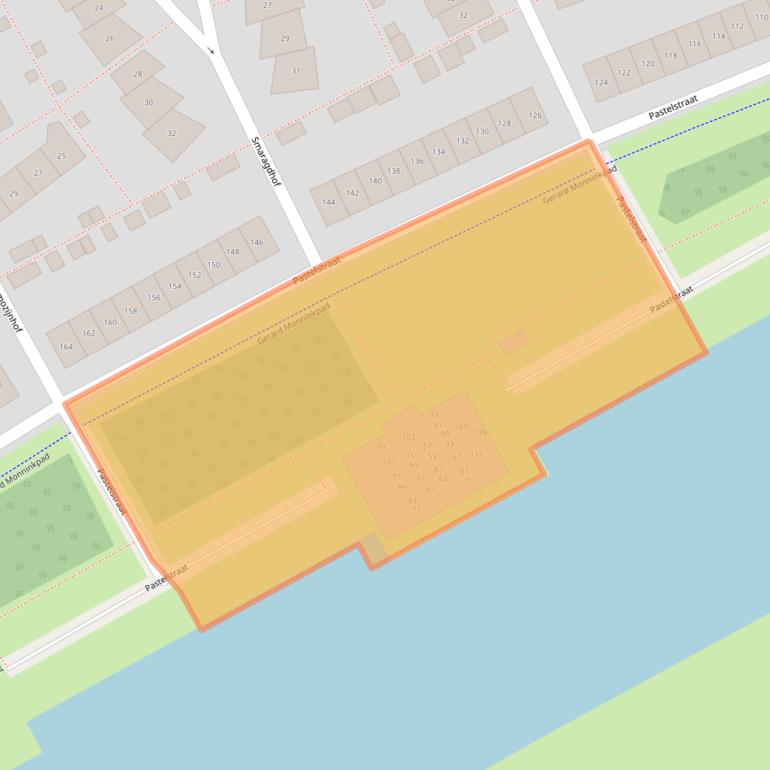 Kaart van postcodegebied 1339JG.