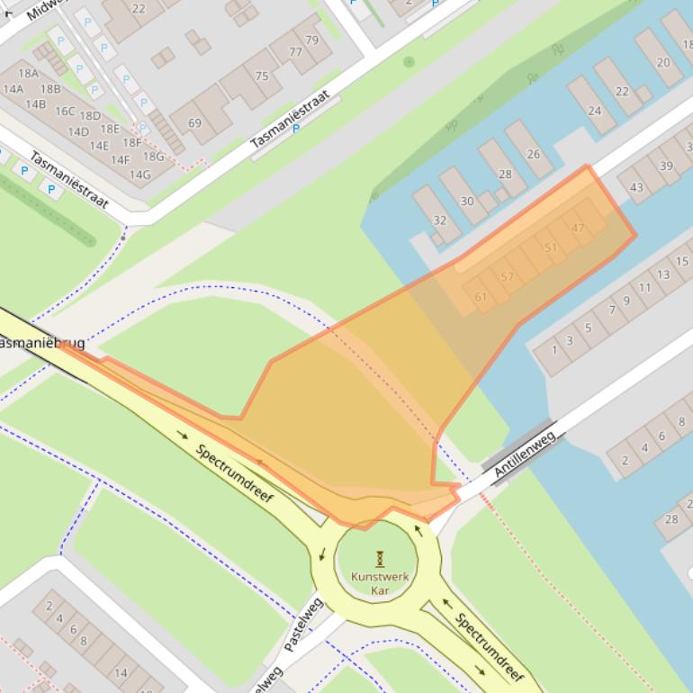 Kaart van postcodegebied 1339KB.