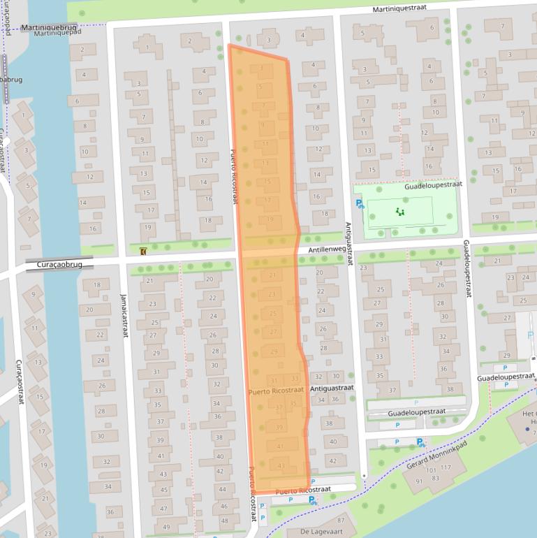 Kaart van postcodegebied 1339KP.