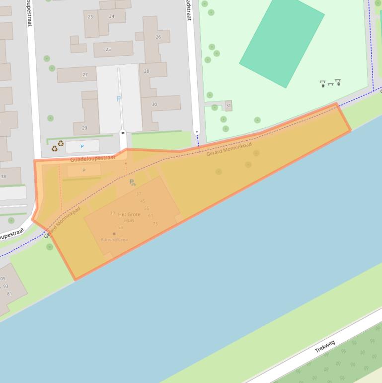 Kaart van postcodegebied 1339MB.