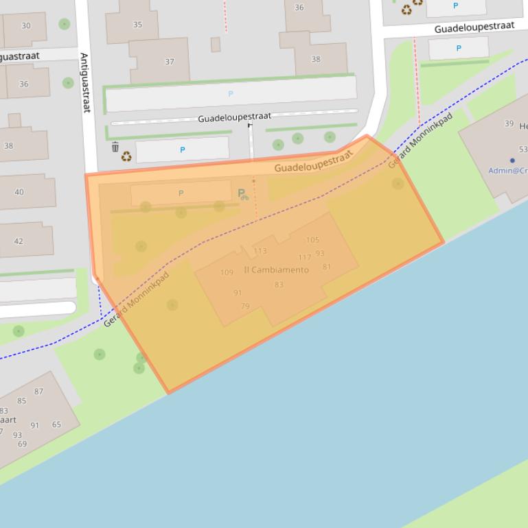 Kaart van postcodegebied 1339MC.