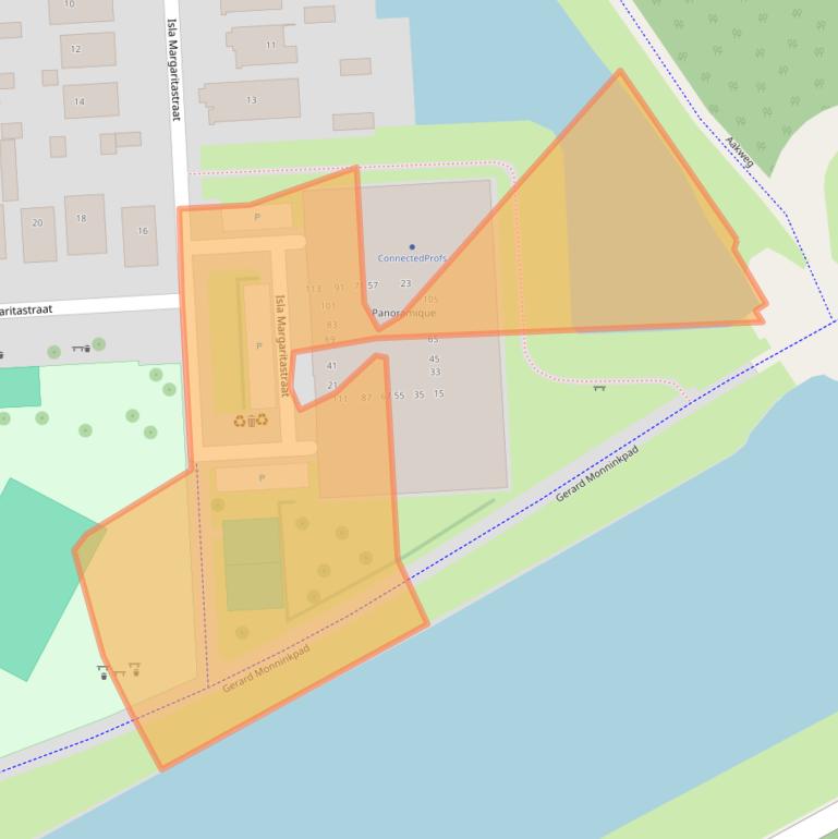 Kaart van postcodegebied 1339MN.