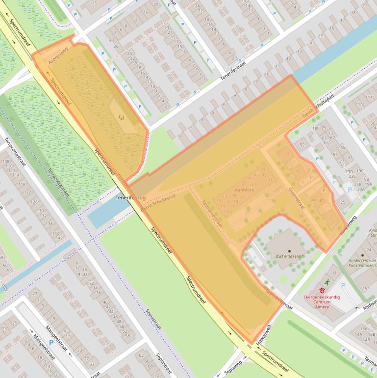 Kaart van postcodegebied 1339NB.