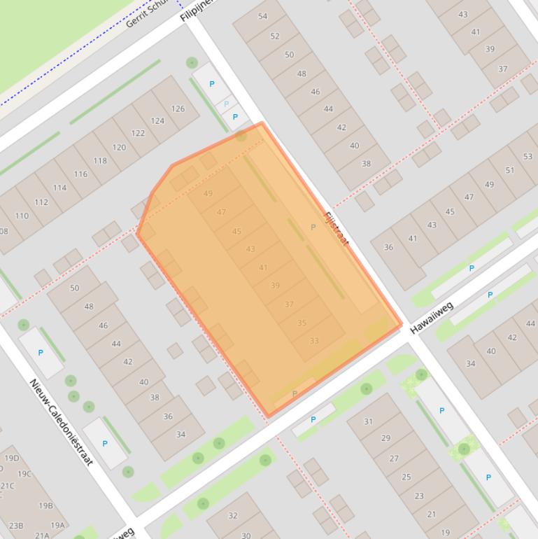 Kaart van postcodegebied 1339NR.