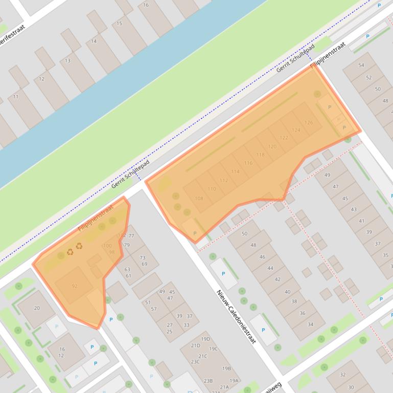 Kaart van postcodegebied 1339NX.