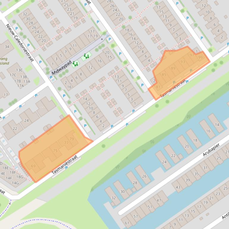 Kaart van postcodegebied 1339PA.