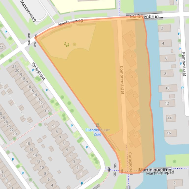 Kaart van postcodegebied 1339PN.