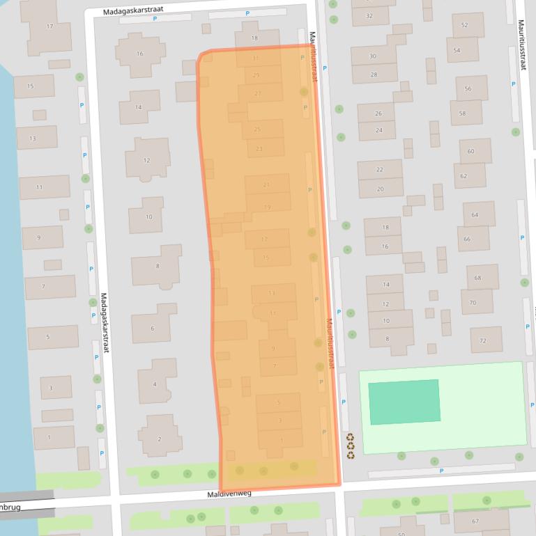 Kaart van postcodegebied 1339RG.