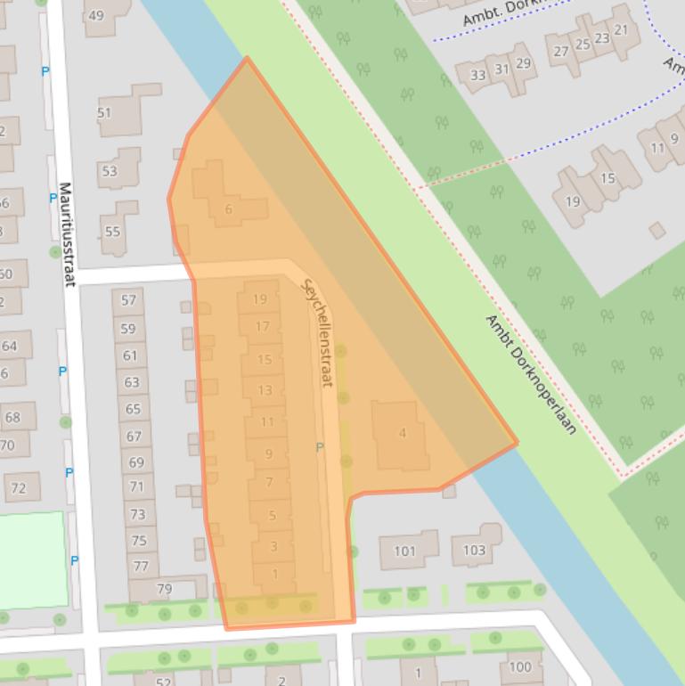 Kaart van postcodegebied 1339RL.