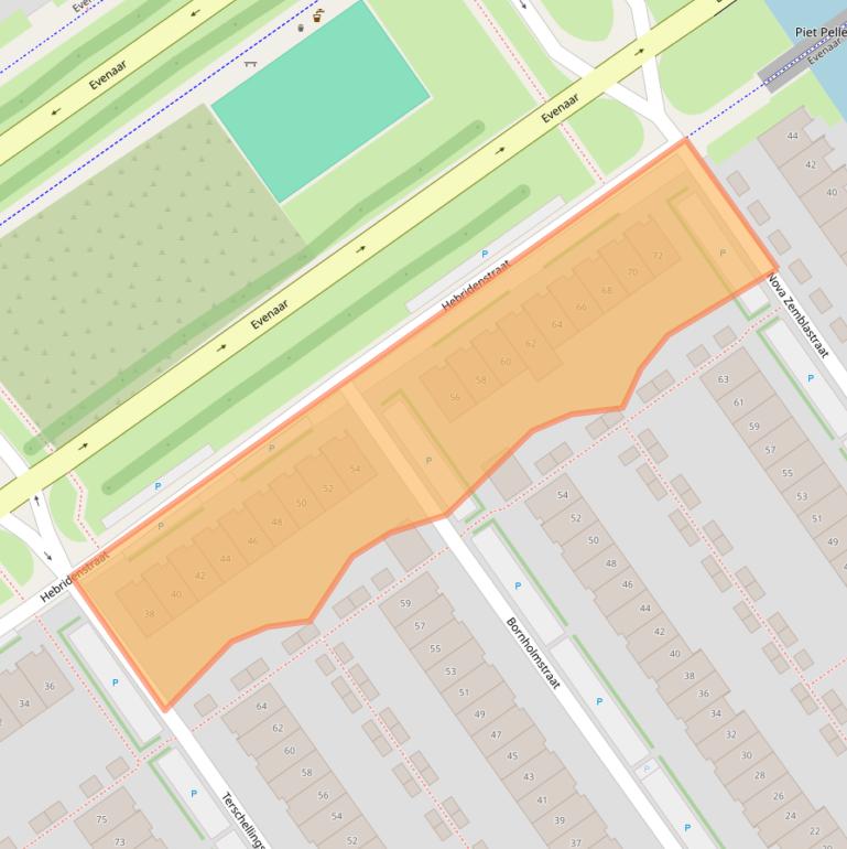 Kaart van postcodegebied 1339SC.