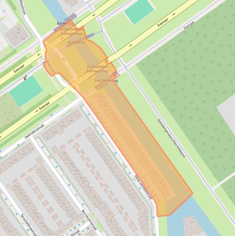 Kaart van postcodegebied 1339SH.