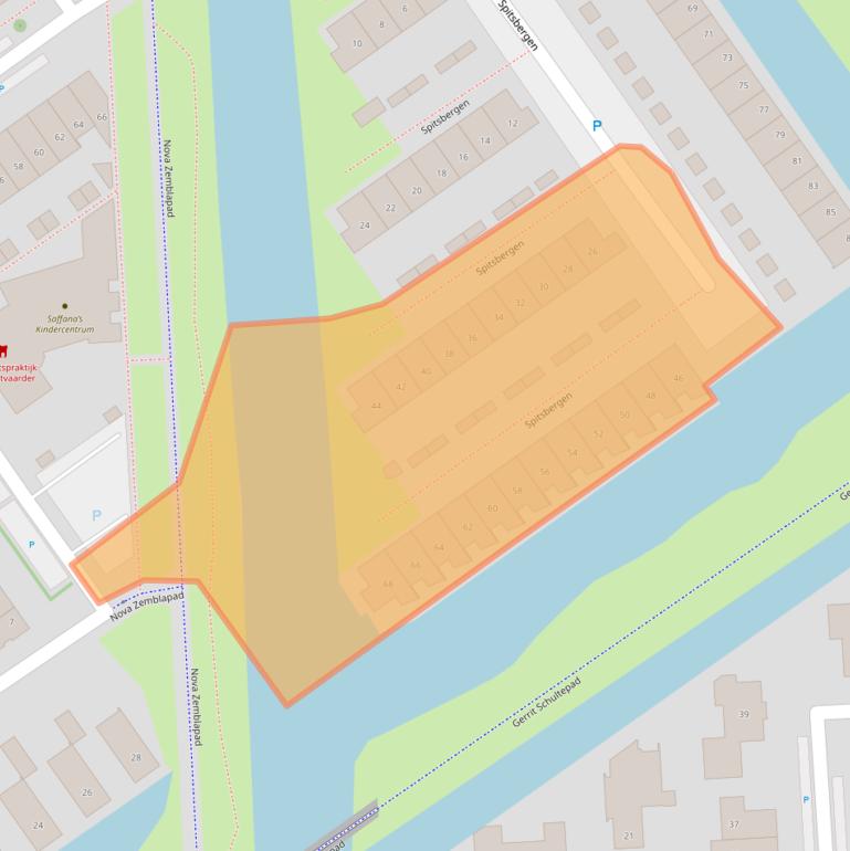 Kaart van postcodegebied 1339SM.