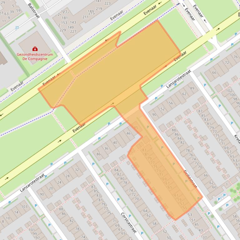 Kaart van postcodegebied 1339WD.