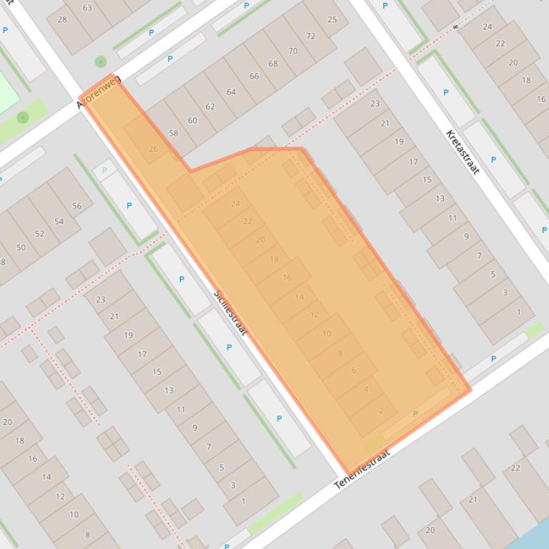 Kaart van postcodegebied 1339WE.