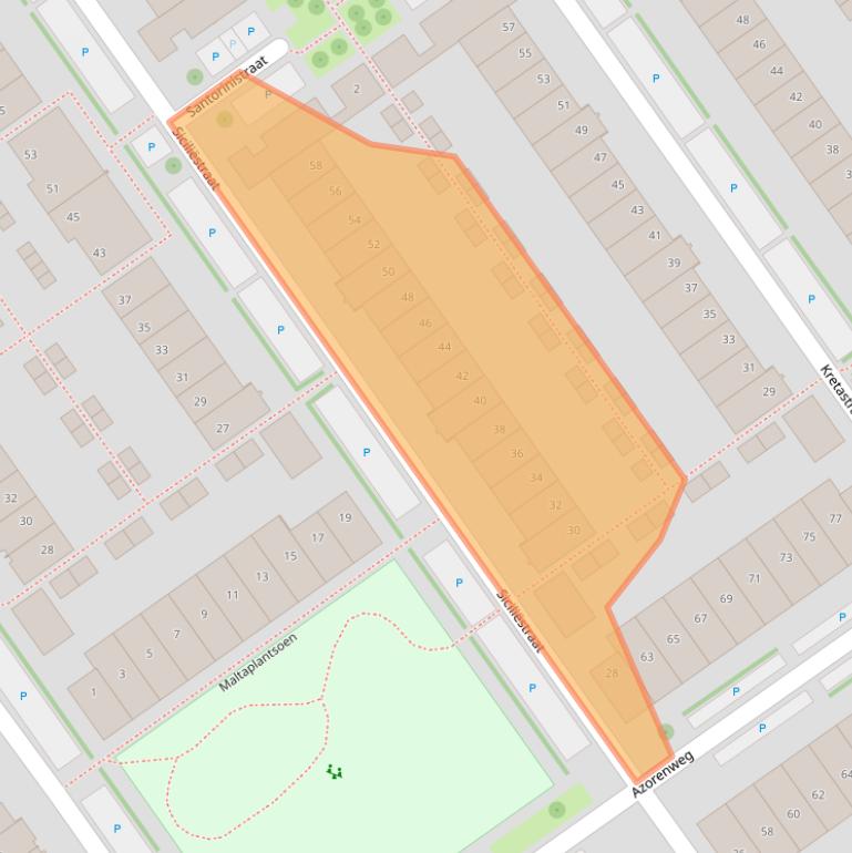 Kaart van postcodegebied 1339WG.