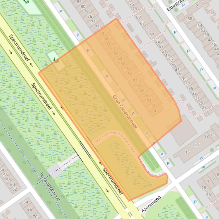 Kaart van postcodegebied 1339XK.