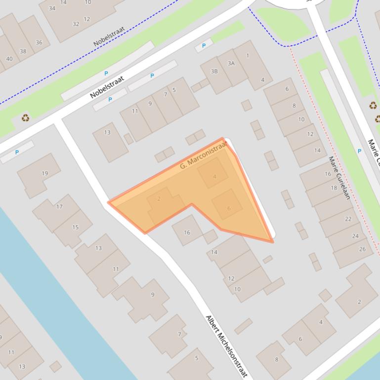 Kaart van postcodegebied 1341BK.