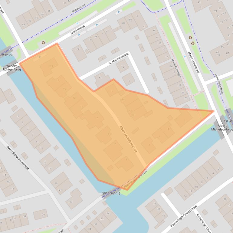 Kaart van postcodegebied 1341BL.