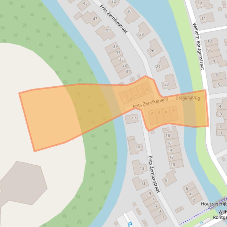 Kaart van postcodegebied 1341BS.
