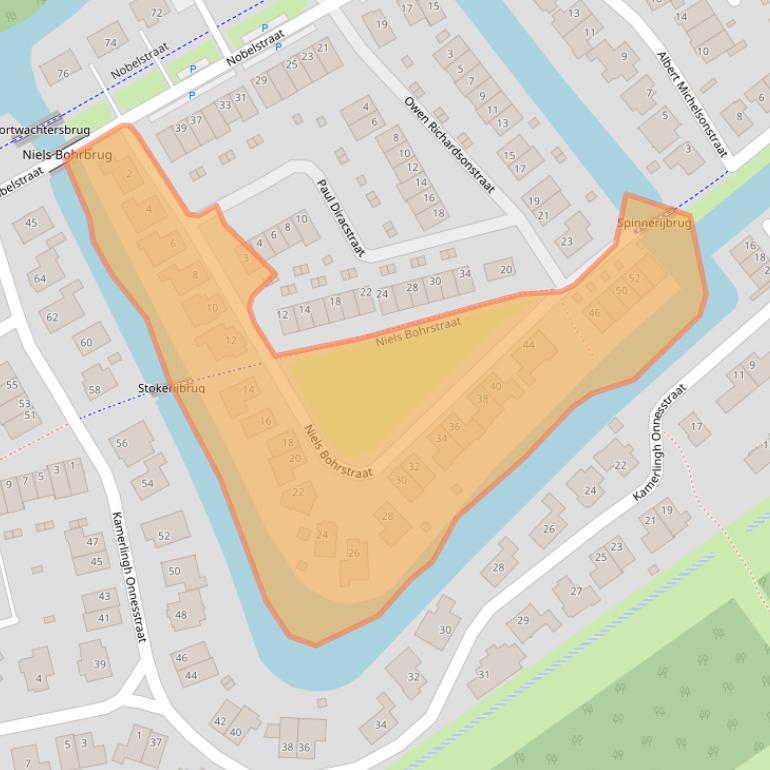 Kaart van postcodegebied 1341BW.