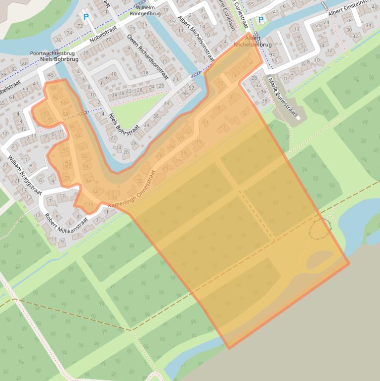 Kaart van postcodegebied 1341BX.