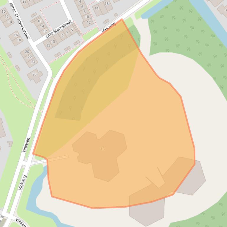 Kaart van postcodegebied 1341CA.