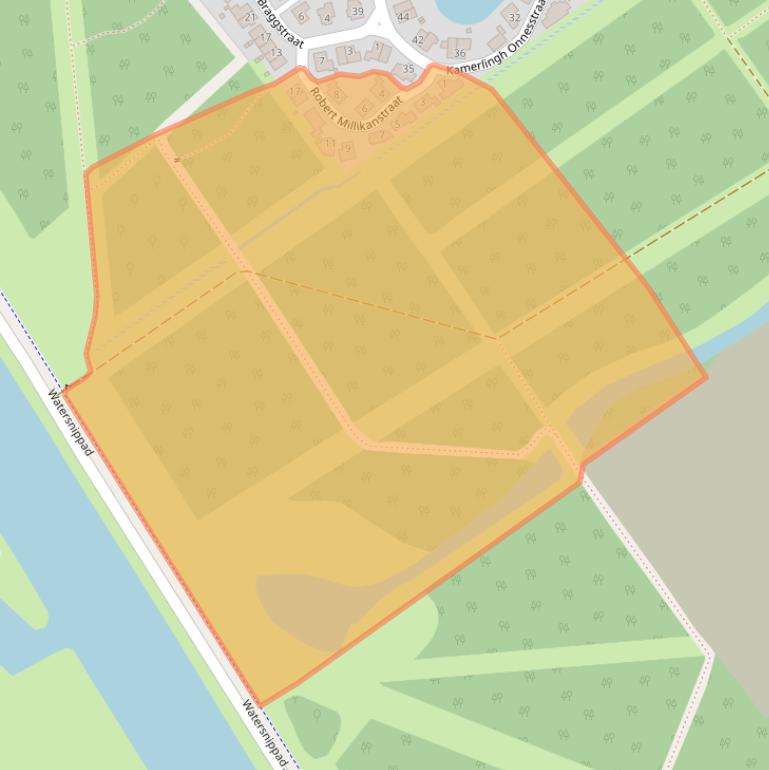 Kaart van postcodegebied 1341CH.