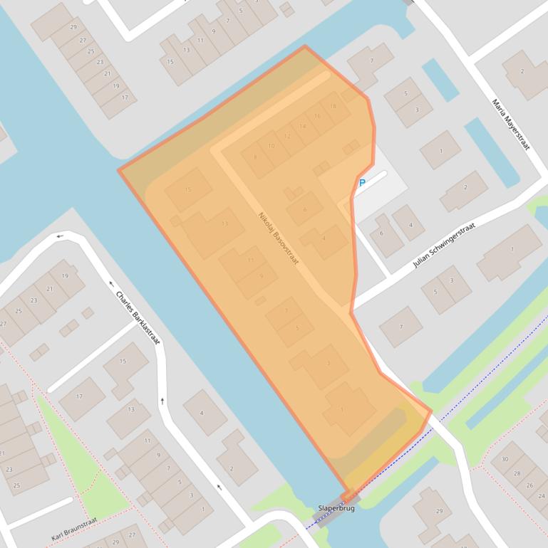 Kaart van postcodegebied 1341DH.