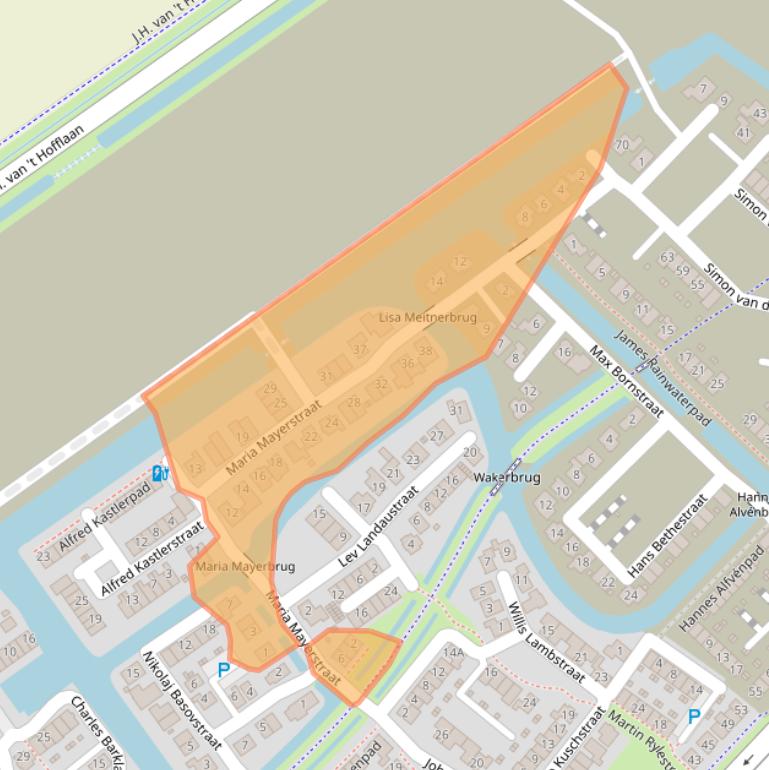 Kaart van postcodegebied 1341DK.